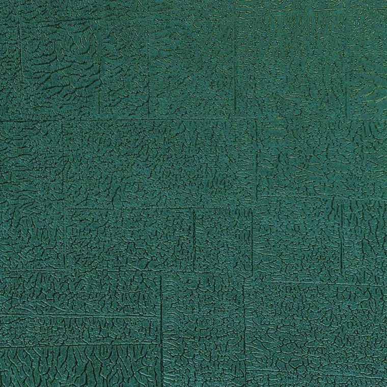 82536202 - Encyclopedia Vines Squares Blue Casadeco Wallpaper