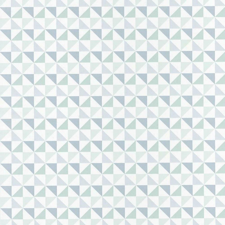 100117061 - Spaces Geometric Tile Design Green Casadeco Wallpaper