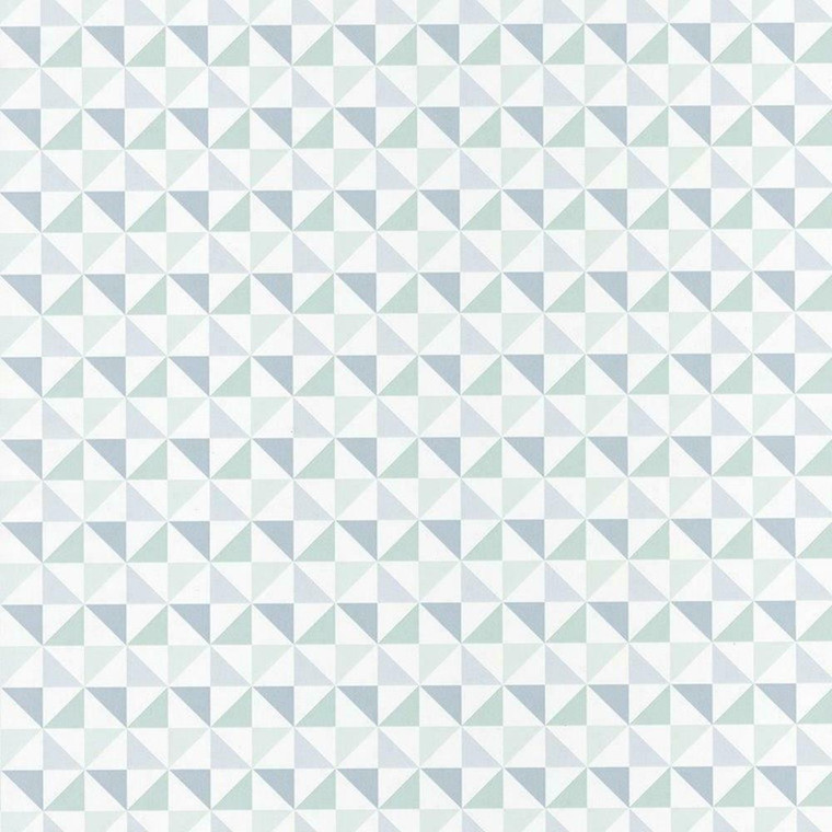 100117061 - Spaces Geometric Tile Design Green Casadeco Wallpaper