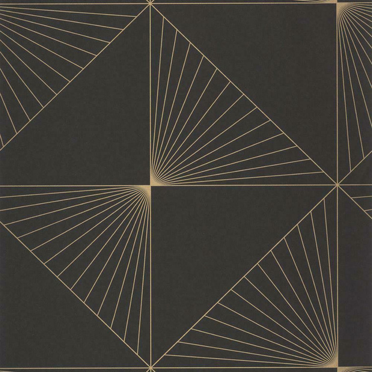 101052099 - Moonlight Geometric Tile Shapes Lines Yellow Casadeco Wallpaper