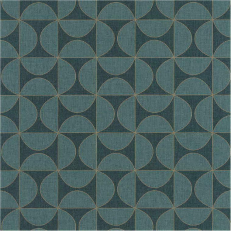 101326208 - Moove Decorative Tile Blue Casadeco Wallpaper