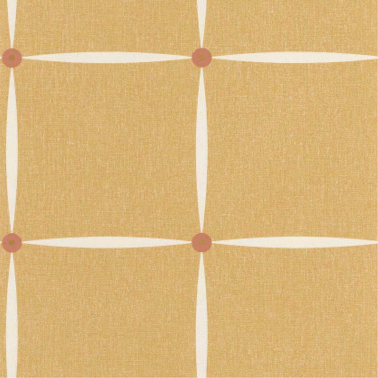 101362121 - Moove Square Trellis Orange Casadeco Wallpaper