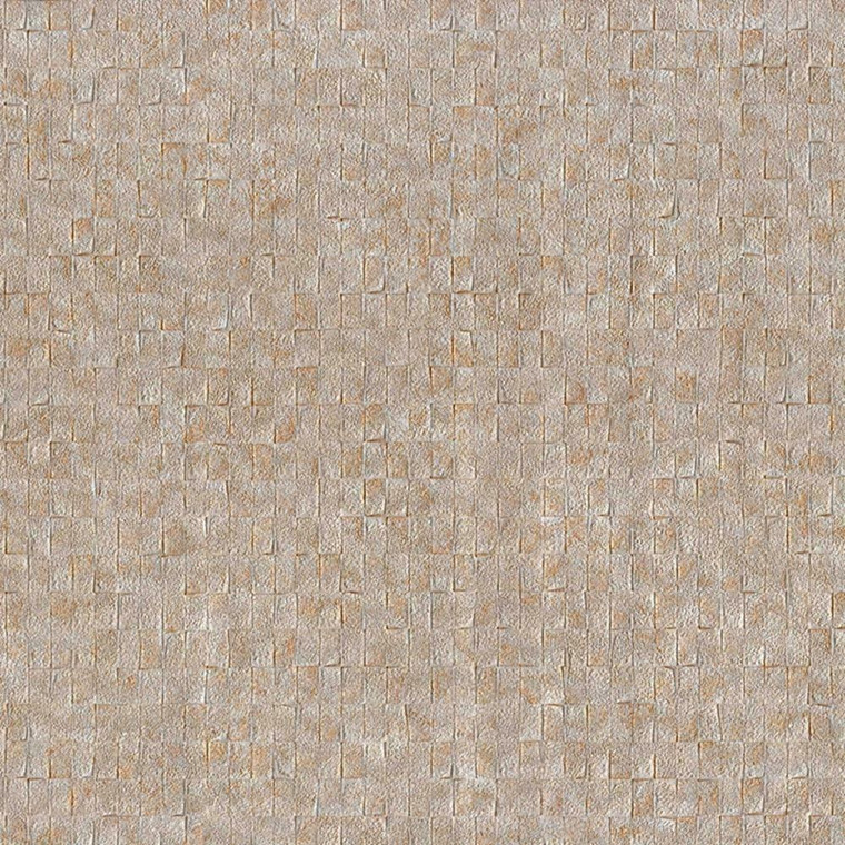 29601536 - Utah Square Tile Design Brown Casadeco Wallpaper