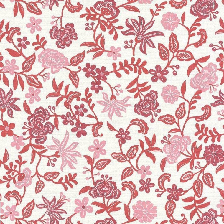 69934004 - Acapulco Floral Trail Pink Casadeco Wallpaper