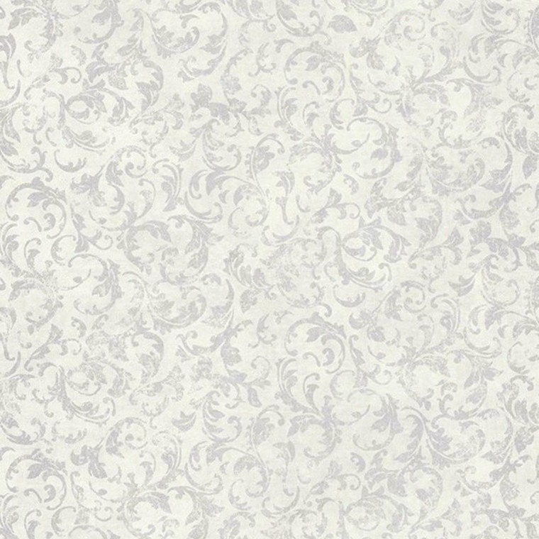 83570115 - Palazzo Damask Paisley Grey Casadeco Wallpaper