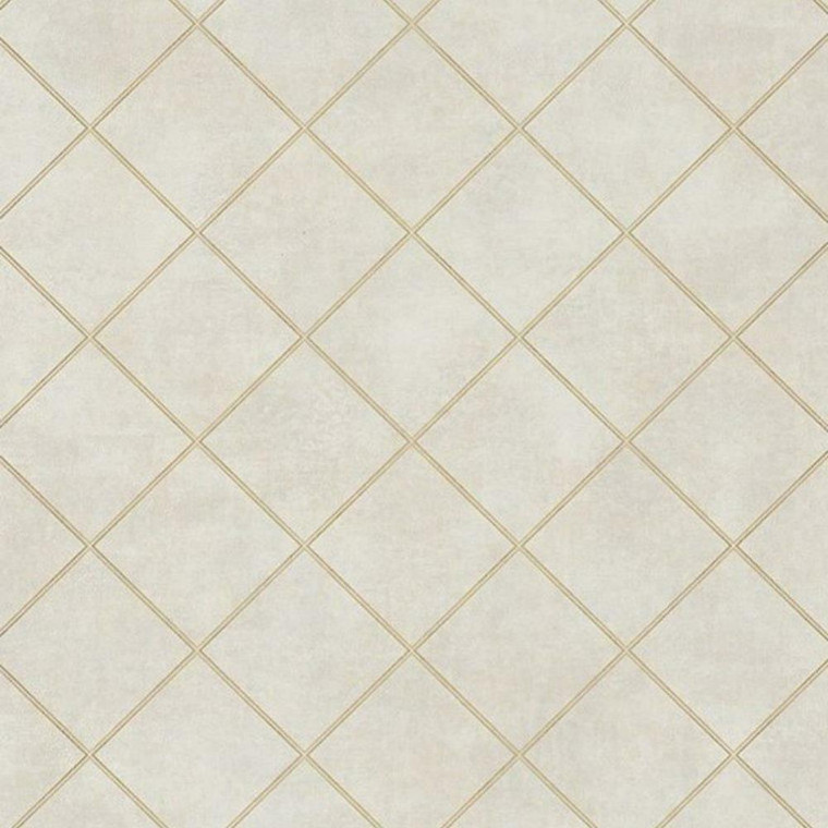 83581217 - Palazzo Geometric Trellis Beige Casadeco Wallpaper
