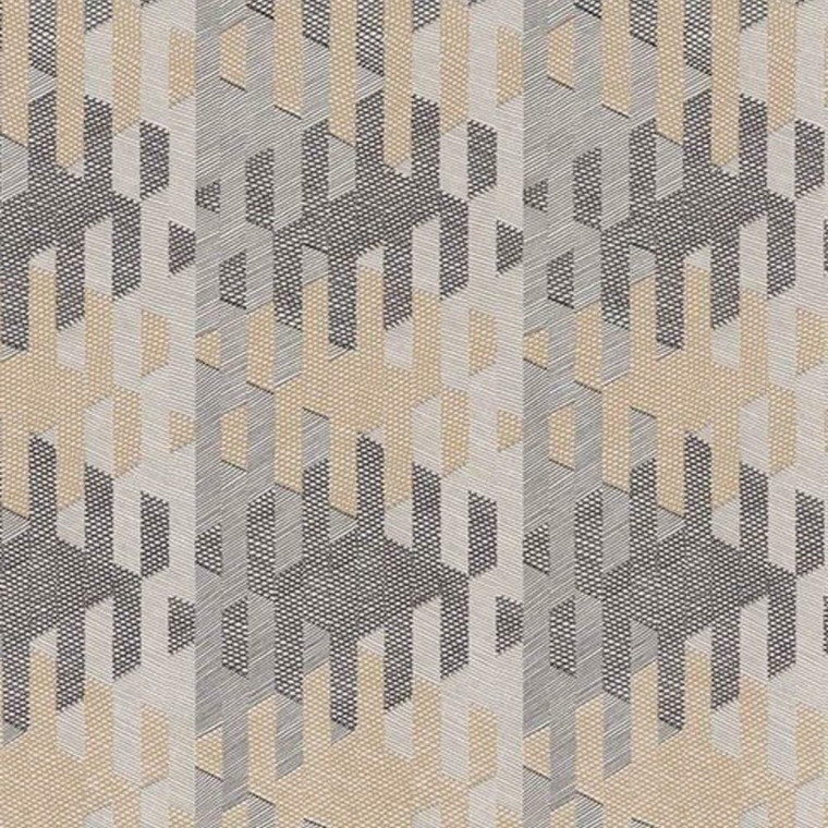 84161403 - Nova 3D Stripes Shapes Grey Casadeco Wallpaper