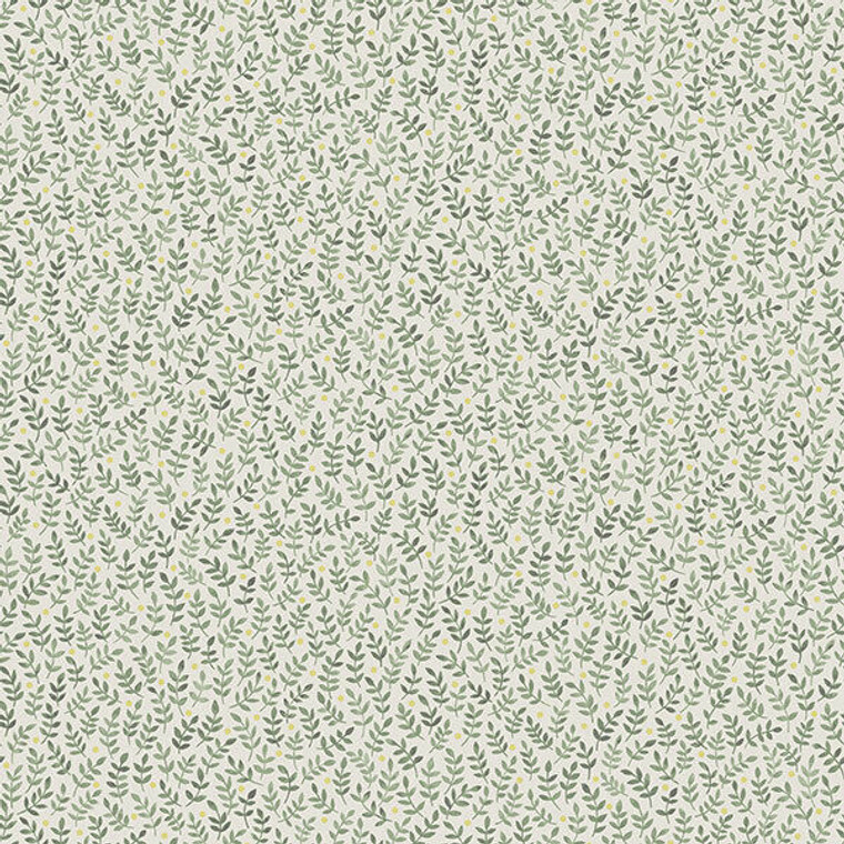 27021 - Morgongava Small Leaves Green Galerie Wallpaper