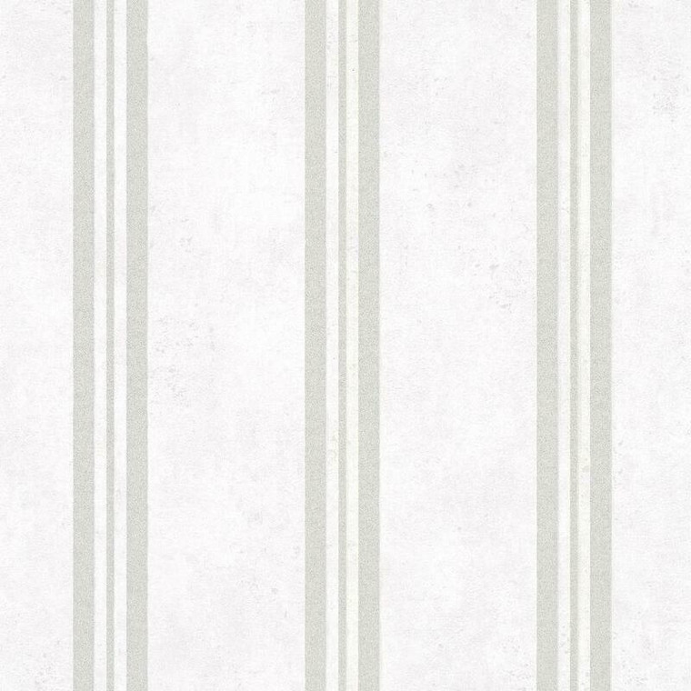32635 - City Glam Mixed Stripe White Galerie Wallpaper
