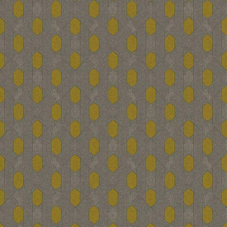 AC60019 - Absolutely Chic Diamond Geometric Brown Yellow Grey Galerie Wallpaper