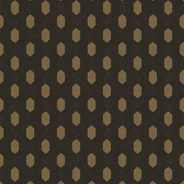 AC60022 - Absolutely Chic Diamond Geometric Brown Black Galerie Wallpaper