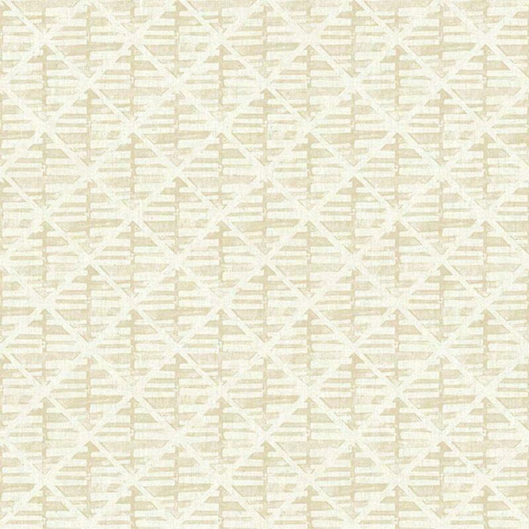 Galerie G78289 - Bazaar Block Print Beige Galerie Wallpaper roll - luxury design for UK feature walls