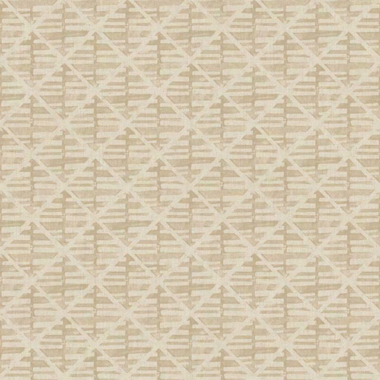 G78290 - Bazaar Block Print Light brown Galerie Wallpaper