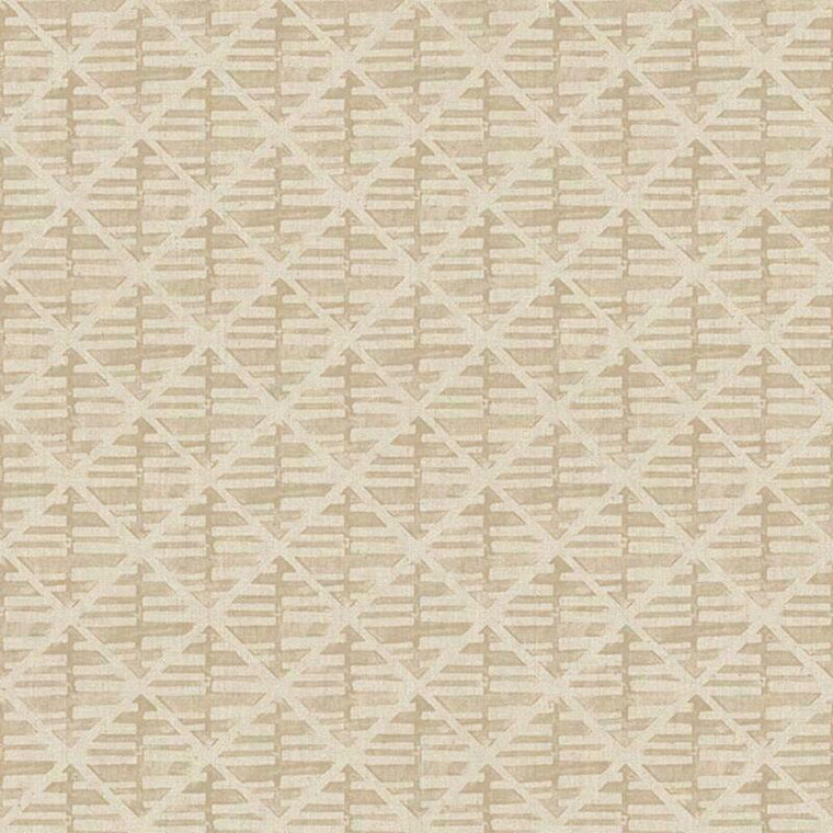 G78290 - Bazaar Block Print Light brown Galerie Wallpaper