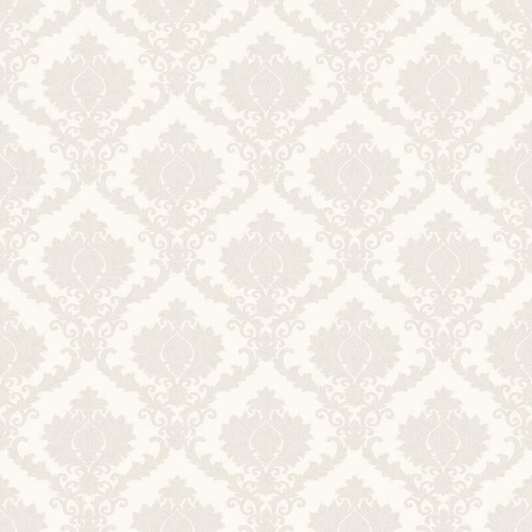 23640 - Italian Classics 4 Damask White Galerie Wallpaper