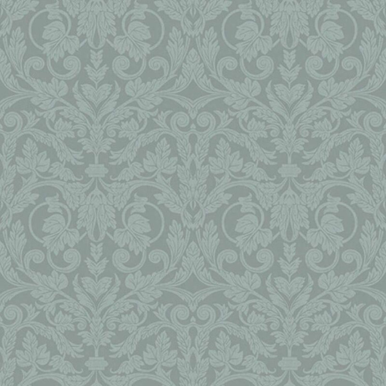 14007 - Ekbacka Regal Leaves Scrolls Grey Galerie Wallpaper