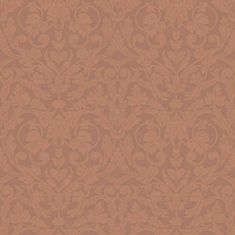 14008 - Ekbacka Regal Leaves Scrolls Red Galerie Wallpaper