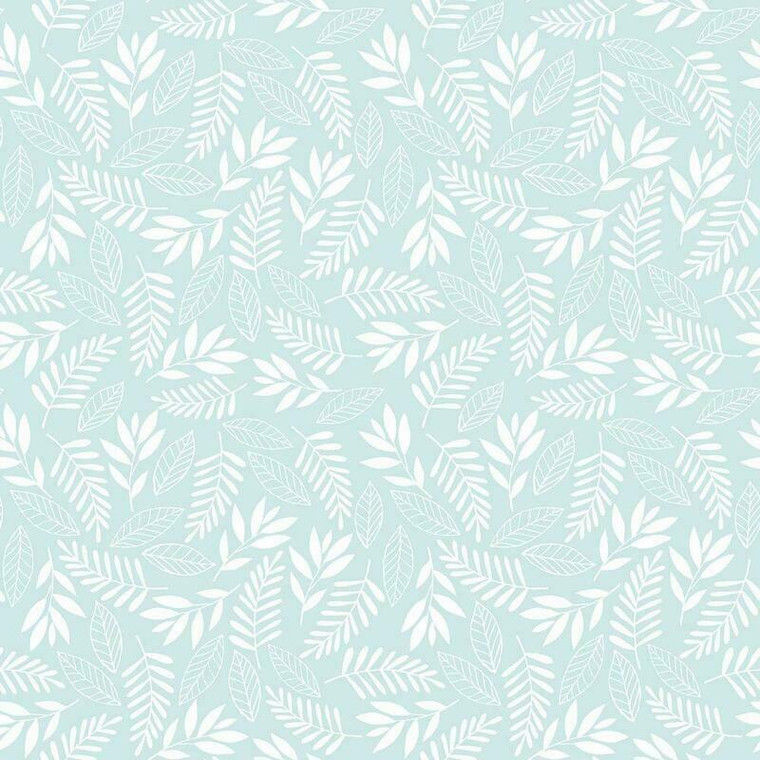 G78383 - Tiny Tots 2 Koala Leaf Turquoise Galerie Wallpaper