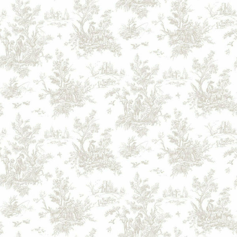 Galerie AF37704 - Abby Rose 4 Toile Taupe Galerie Wallpaper roll - luxury design for UK feature walls