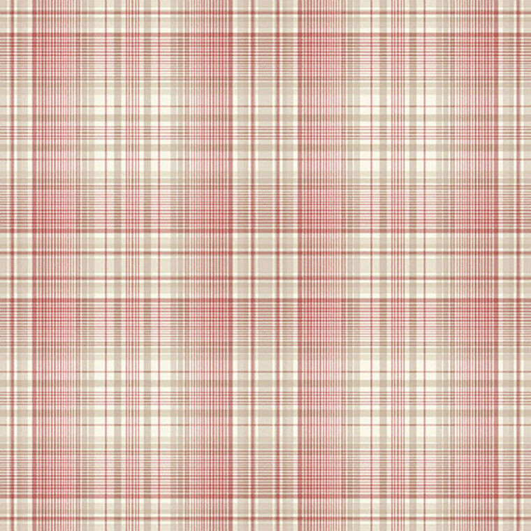 AF37722 - Abby Rose 4 Check Plaid Red Beige Galerie Wallpaper