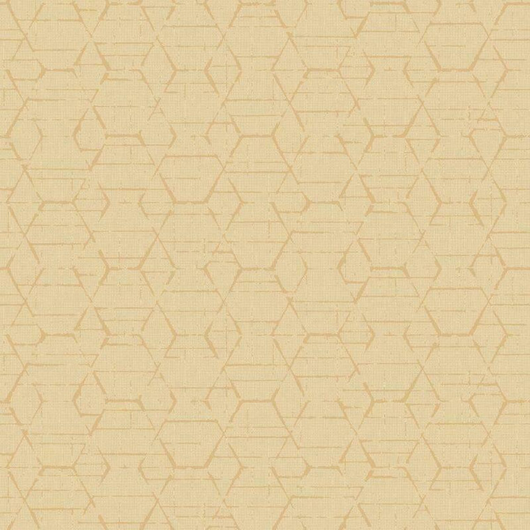 G78249 - Atmosphere Hexagon Geometric OCHRE GOLD Galerie Wallpaper