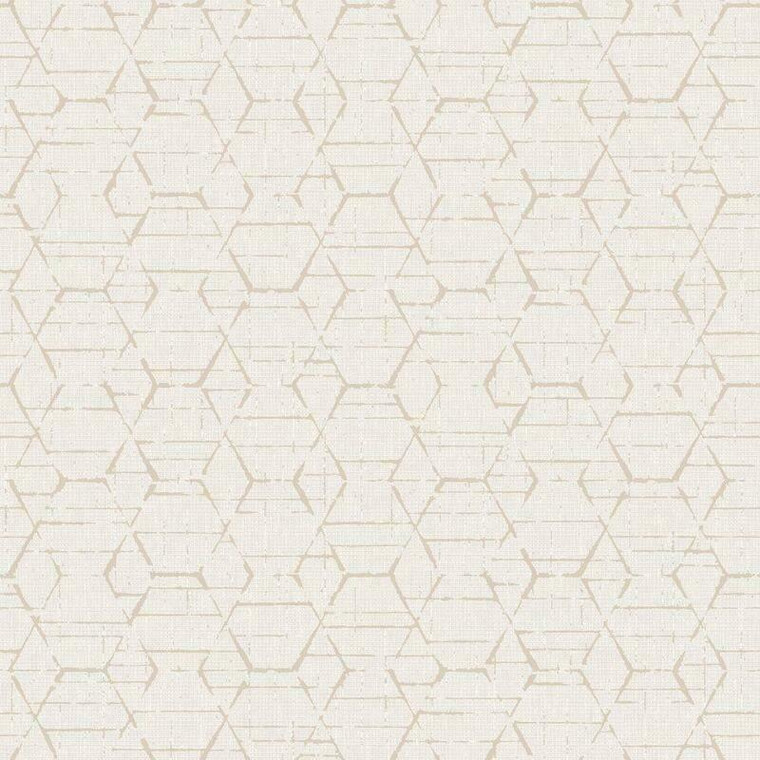 Galerie G78250 - Atmosphere Hexagon Geometric TAUPE Galerie Wallpaper roll - luxury design for UK feature walls
