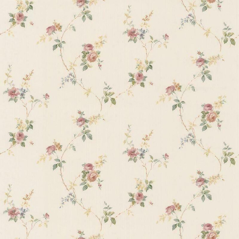 Galerie CN24623 - Rose Garden Trailing Roses Pink Galerie Wallpaper roll - luxury design for UK feature walls