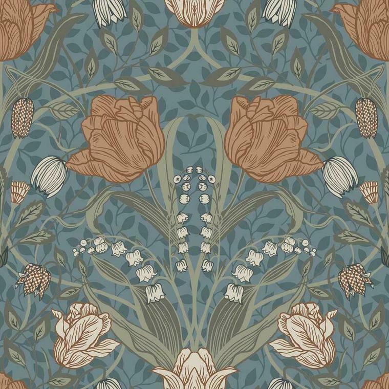 33009 - Apelviken2 Floral Tulips Blue blush Galerie Wallpaper