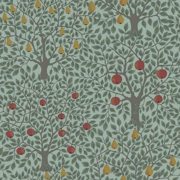 33014 - Apelviken2 Apples and Pears Green Galerie Wallpaper