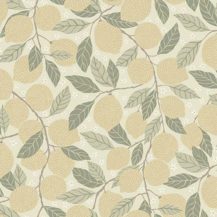 44116 - Apelviken2 Lemon Trees Beige Galerie Wallpaper