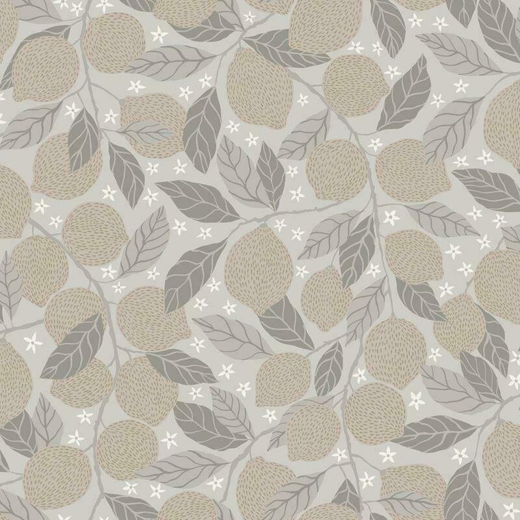 44117 - Apelviken2 Lemon Trees Grey Galerie Wallpaper