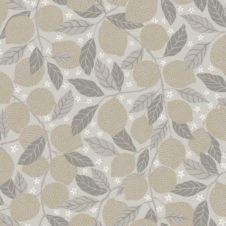 Galerie 44117 - Apelviken2 Lemon Trees Grey Galerie Wallpaper roll - luxury design for UK feature walls