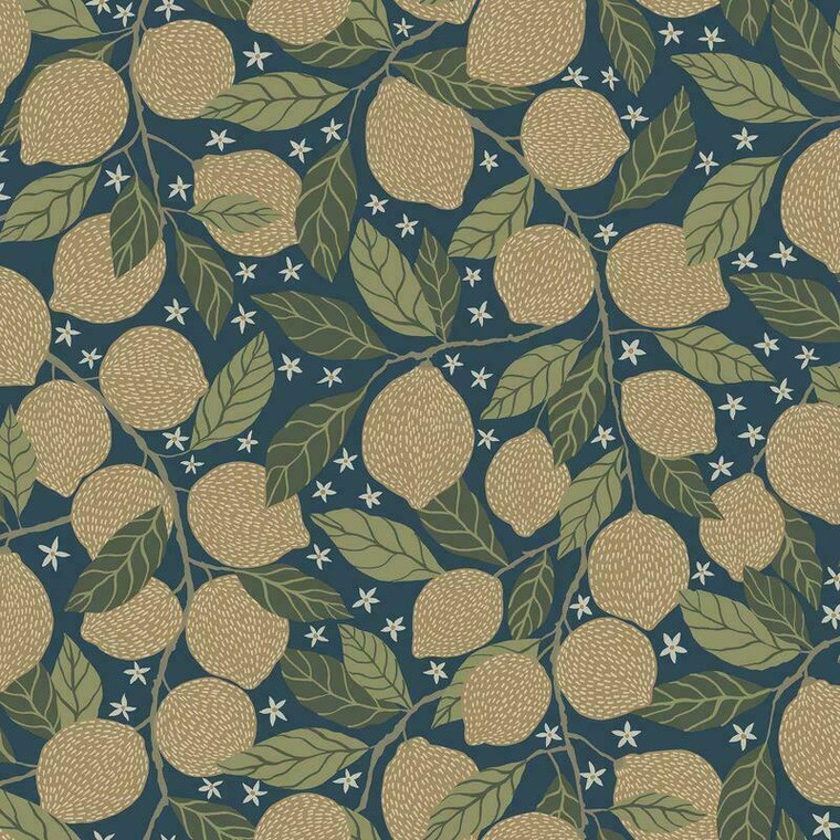 44118 - Apelviken2 Lemon Trees Blue Galerie Wallpaper