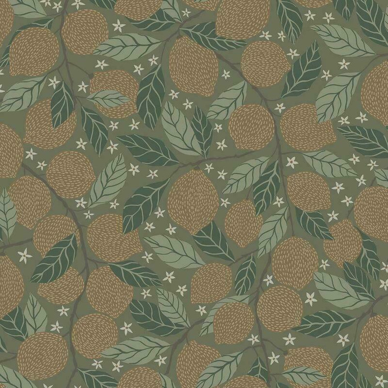 44119 - Apelviken2 Lemon Trees Green Galerie Wallpaper