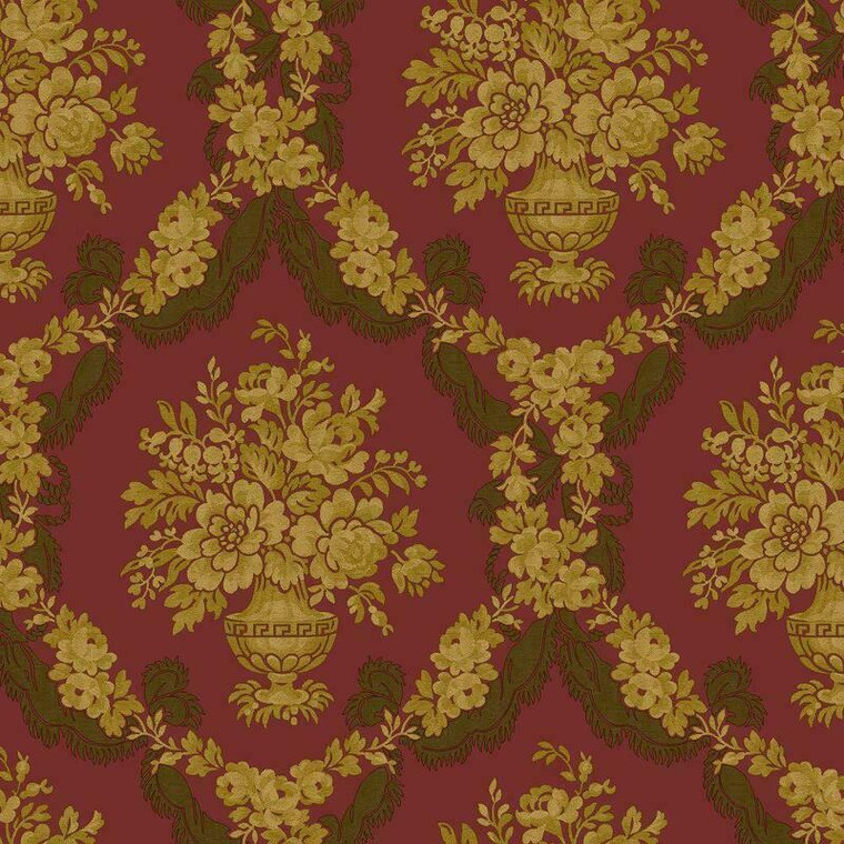 23628 - Italian Classics 4 Damask Red Galerie Wallpaper