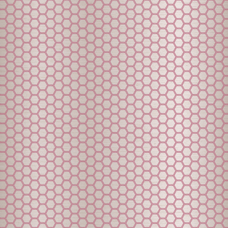 12630 - Ted Baker Fantasia Geometric Metallic Pink Galerie Wallpaper