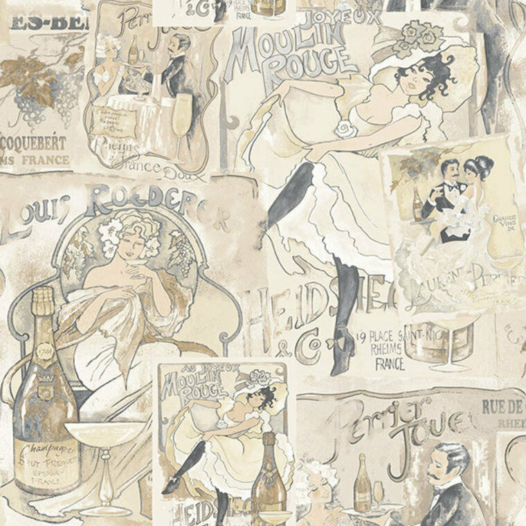 G56114 - Nostalgie Champagne Posters Beige Galerie Wallpaper