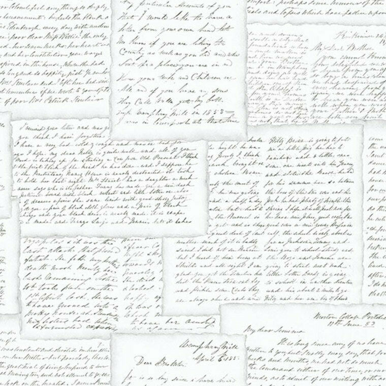 G56122 - Nostalgie Family Letters Black Galerie Wallpaper