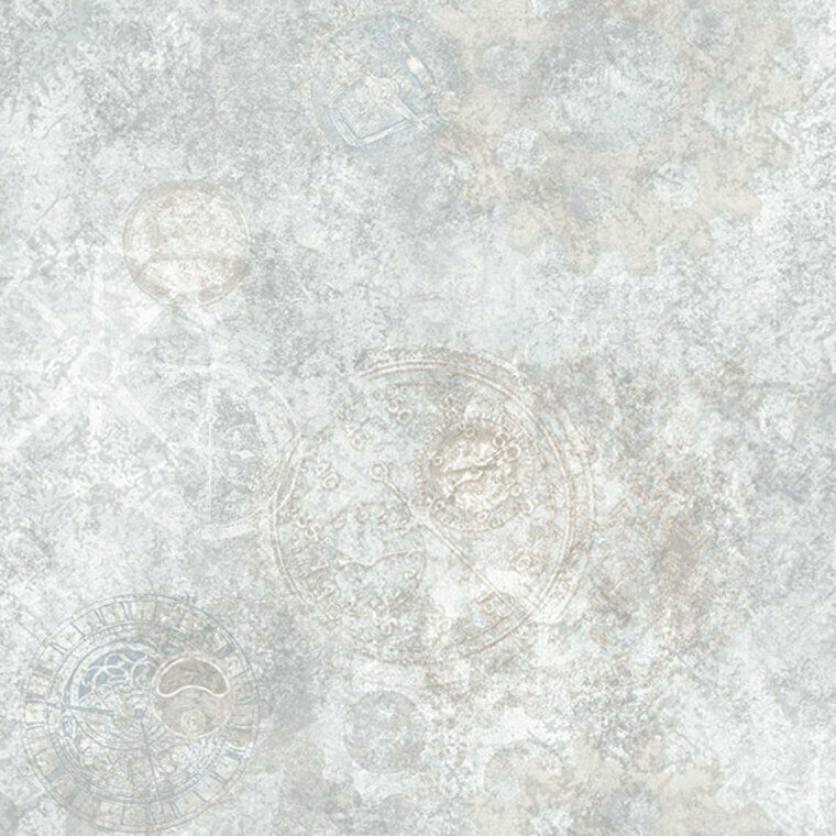 G56221 - Nostalgie Gears Silver Grey Galerie Wallpaper