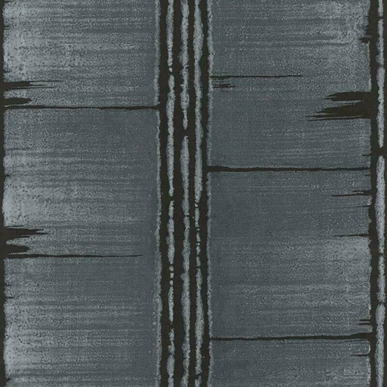 Galerie G78284 - Bazaar Rustic Panelling Dark teal, black Galerie Wallpaper roll - luxury design for UK feature walls