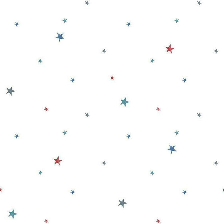 Galerie G78413 - Tiny Tots 2 Stars Navy Blue Red Galerie Wallpaper roll - luxury design for UK feature walls