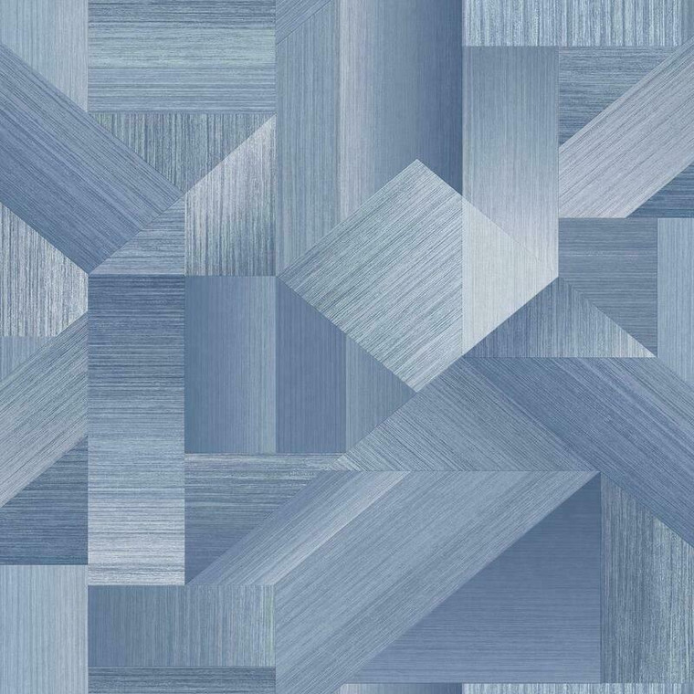 G56624 - TexStyle Geometric Shape Shifter Blues Galerie Wallpaper