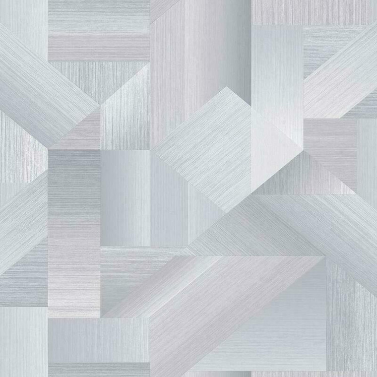 G56626 - TexStyle Geometric Shape Shifter Greys, Silver Galerie Wallpaper