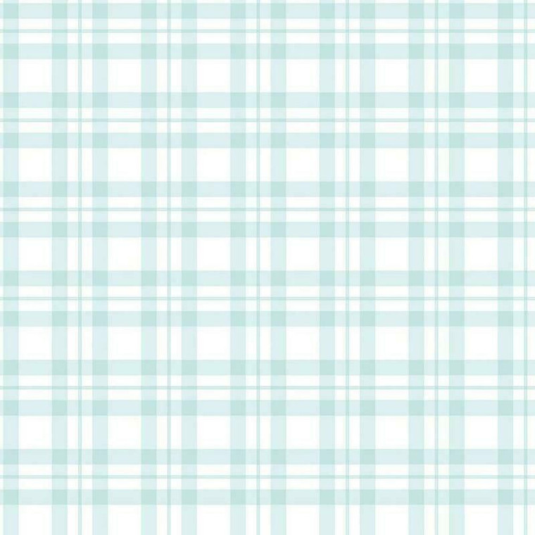 Galerie G78397 - Tiny Tots 2 Plaid Turquoise Galerie Wallpaper roll - luxury design for UK feature walls