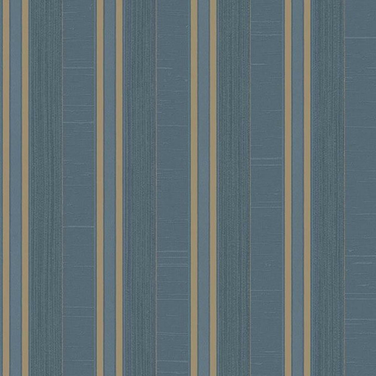 G67628 - Palazzo Striped Teal Gold Galerie Wallpaper