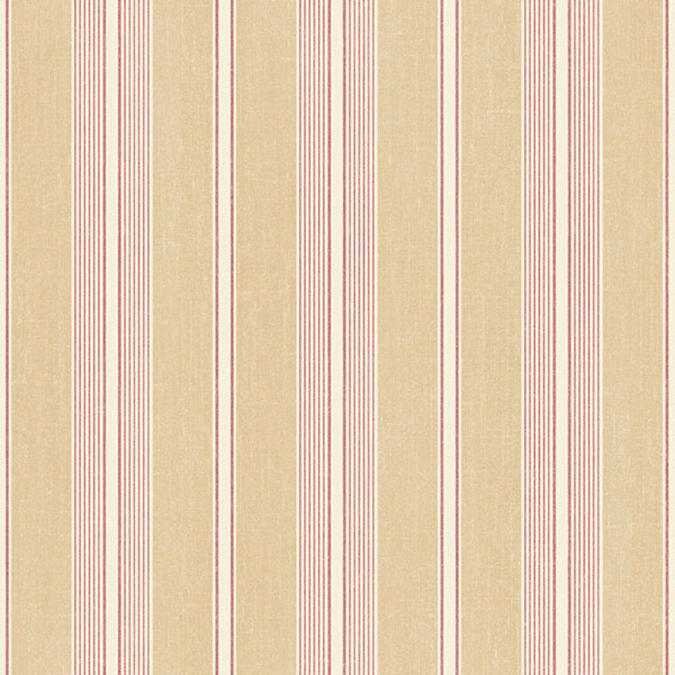 SD36116 - Stripes & Damasks Cream Brown White Stripes Galerie Wallpaper