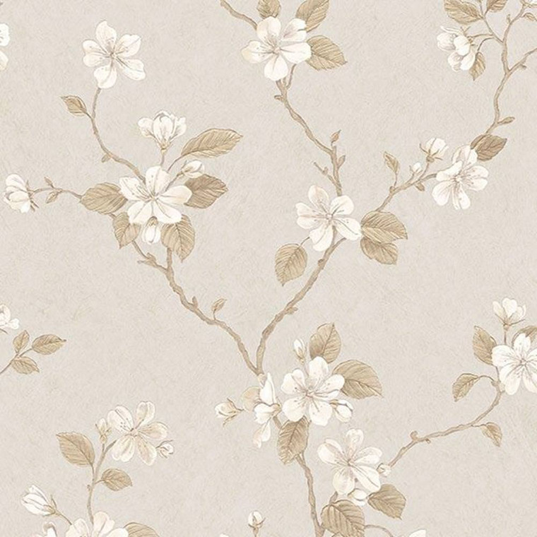 G67615 - Palazzo Floral Bushes Beige Brown Cream Galerie Wallpaper