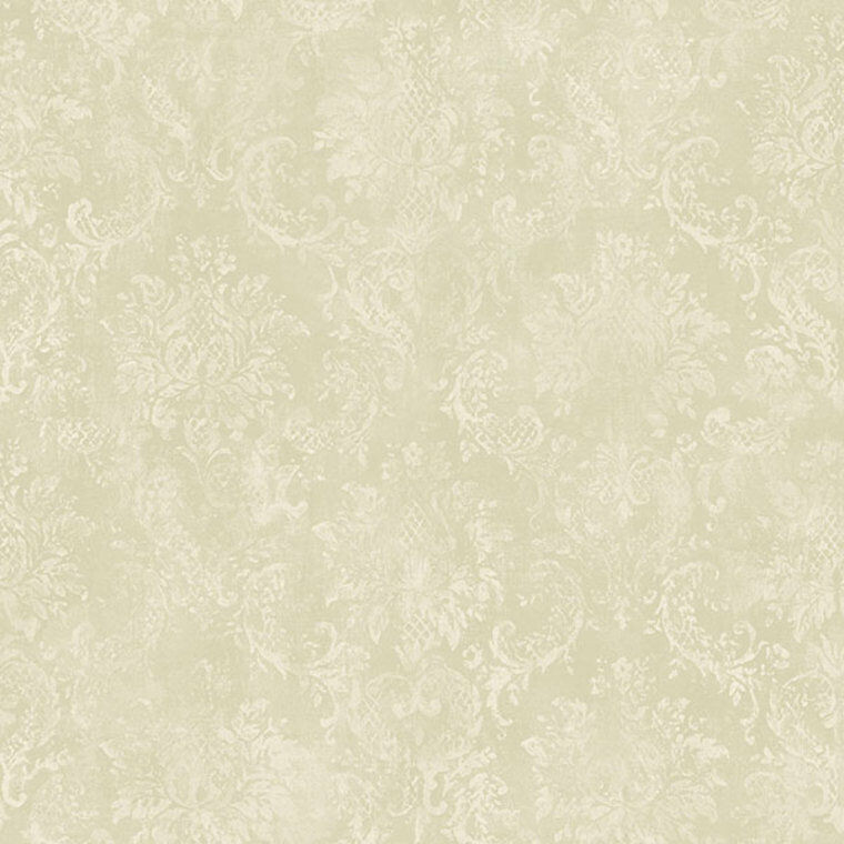 SD36104 - Stripes & Damasks Cream Damask Galerie Wallpaper