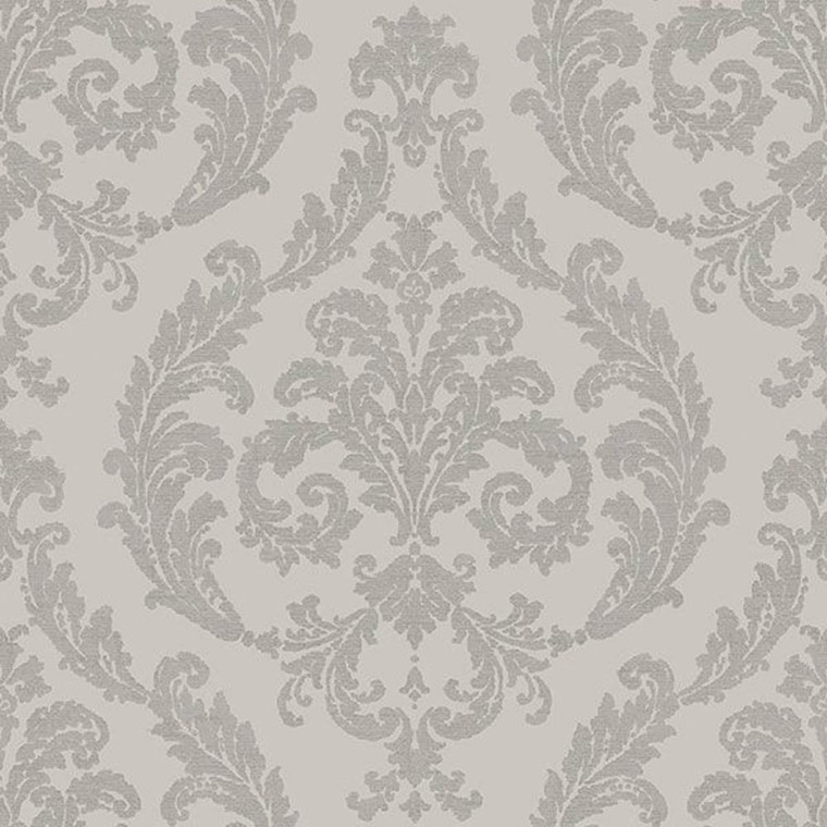 G67609 - Palazzo Damask Grey Galerie Wallpaper