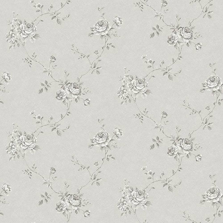 G67631 - Palazzo Floral Trail Grey Galerie Wallpaper